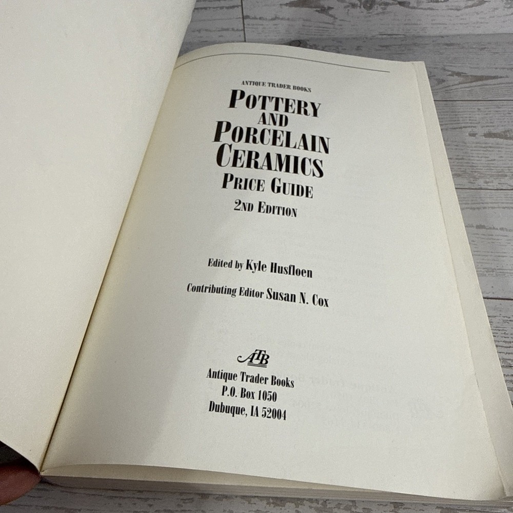 Pottery & Porcelain Ceramics Price Guide by Kyle Husfloen Paperback 2nd Edition - Picture 5 of 9